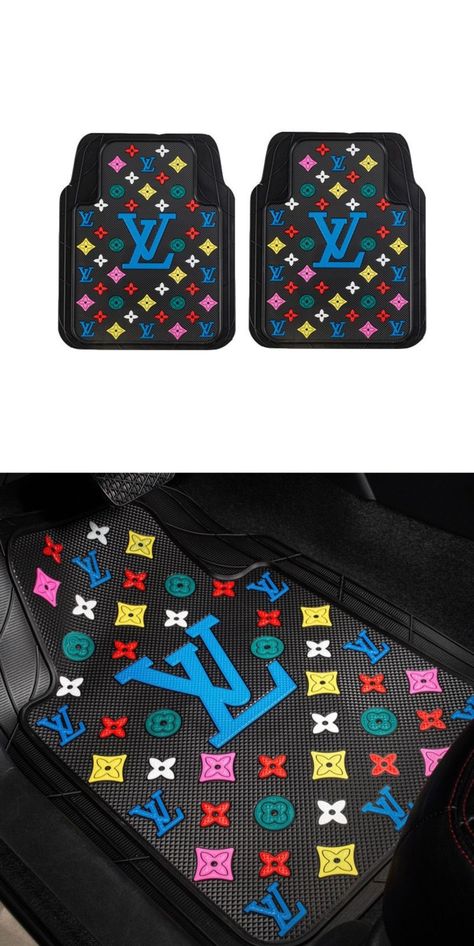 LV Car Floor Mats Automobile Carpet HSQP550 Car Mats Skidproof Car Accessories Auto Carpet Set Beautifying Car Decorations Floor Mats Diy, Custom Car Floor Mats, Funky Rugs, Car Carpet, Car Cleaning Hacks, Car Decorations, Toyota Cars, Car Interior Accessories, Custom Car