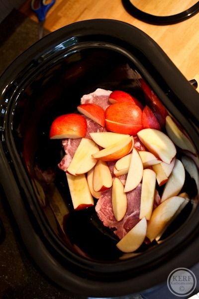 Foodblog-2495 Pork Apples, Pork And Apples, Word Of The Week, Slow Cooked Pork, Crockpot Pork, Slow Cooker Pork, Crock Pot Slow Cooker, Eat Real Food, Pork Chop