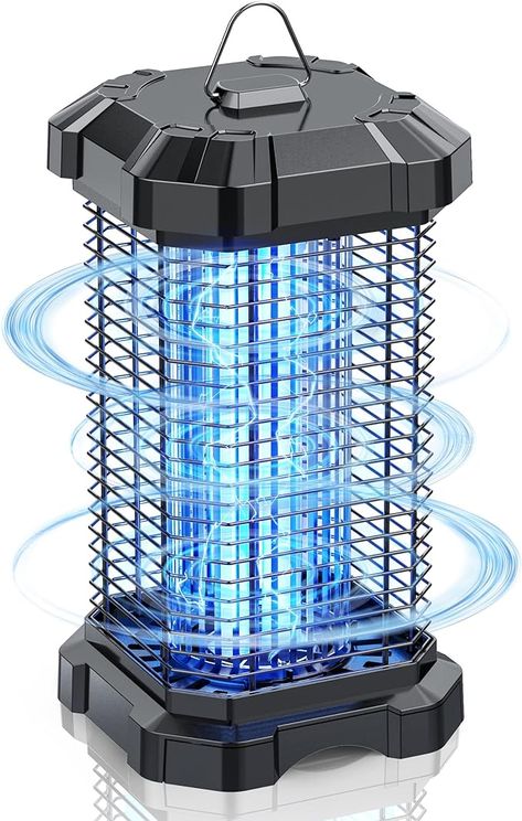 Bug Zapper Outdoor, 4200V Electric Mosquito Zapper Indoor, Insect Fly Zapper Waterproof with 5ft Power Cord, Mosquito Killer for Home, Patio, Kitchen, Backyard, Camping, Plug-in, suitable for bedroom, kitchen, courtyard, balcony, camping trips Mosquitoes Remedies, Kitchen Backyard, Fly Zapper, Mattress Encasement, Mosquito Zapper, Bug Zapper, Backyard Camping, Garden Pest Control, Patio Kitchen