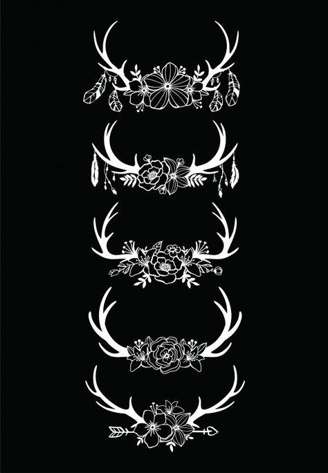 Mandala Indiana, Boutique Logo, Graphic Editing, Deer Antlers, Antlers, Premium Vector, Graphic Resources, Deer, Vector Free