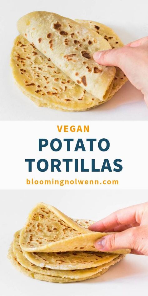 Potato Reset Recipes, Vegan Entertaining, Vegan Tortillas, Taco Tortilla, Starch Solution Recipes, Plant Recipes, Vegan Potato Recipes, Potato Diet, Vegan Tortilla