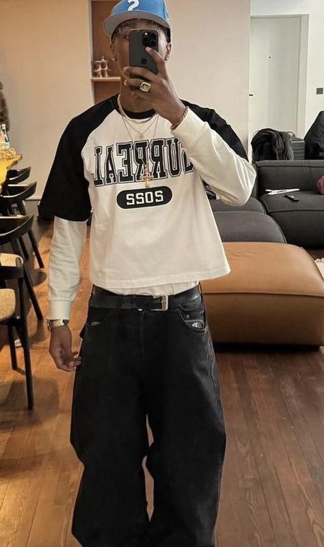 New York 90s Fashion, 90s Aesthetic Outfit Men, Y2k Aesthetic Outfits Men, 90s Streetwear Men, Y2k Fashion Male, Denim Summer Outfits, 90s Men Outfits, 2000s Boys Fashion, Mood Money