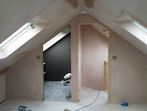 Two Bedroom Loft Conversion, Loft Room Ensuite, Truss Roof Loft Conversion, Dorma Loft Bedroom Ideas, Small Velux Loft Conversion, Loft Conversion No Dormer, Loft Conversion Bedroom Walk In Wardrobe, Small Loft Extension Bedroom, Loft Conversion Bedroom Ensuite