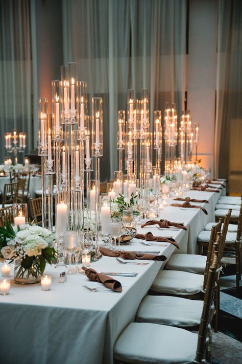 Tall Candle Centerpieces Wedding Long Table, Table Chandelier Centerpiece, Tall Candelabra Wedding Centerpieces, Tall Winter Wedding Centerpieces, Tall Candle Wedding Centerpieces, Glass Candelabra Centerpiece, Tall Candle Centerpiece, Tall Table Centerpieces, Crystal Candelabra Centerpiece