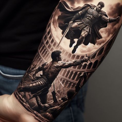 Mans Tattoo Arm, Leonidas Tattoo, Spartan Tattoos, Spartan 300, Graveyard Tattoo, Underarm Tattoo, Roman Tattoo, Gladiator Tattoo, Archangel Tattoo