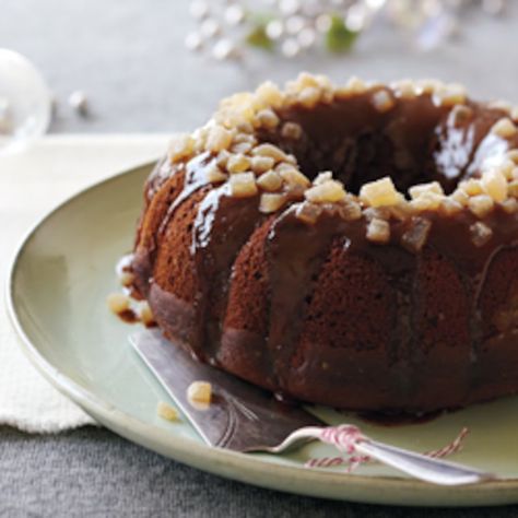 Pumpkin Gingerbread Cake With Caramel Sauce | Canadian Living Gingerbread Cake With Caramel Sauce, Cake With Caramel Sauce, Gingerbread Bundt Cake, Caramel Sauce Recipe, Pumpkin Gingerbread, Pumpkin Cravings, Cake With Caramel, Caramel Recipes Sauce, Chocolate Bundt Cake