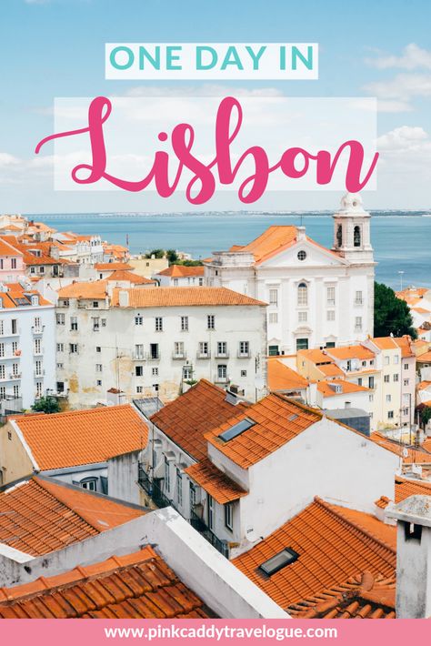 Lisbon is and it's full of pastries to eat, historic sites to explore, and secret alleys to explore! But if you only have one day to spend in Portugal's capital, you need a plan - like this itinerary! #portugal #lisbon #travel #europe 2 Days In Lisbon, Lisbon In A Day, One Day In Lisbon Portugal, Lisbon Must See, Evora Portugal, South Europe, Lisbon Itinerary, Lisbon Portugal Travel, Things To Do In Lisbon