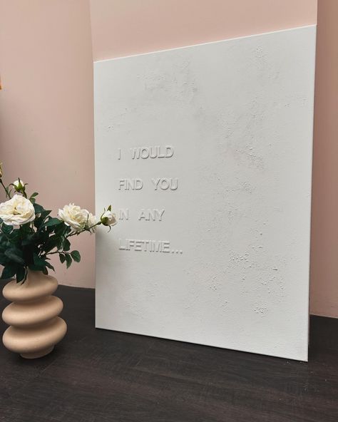 ~ I Would Find You In Any Lifetime ~ This is a 60 x 80cm Canvas 🤍 ~ Order Via DM or Link in Bio ~ #iwouldfindyouinanylifetime #texturedart #nursery #nurserydecor #nurseryinspo #neutral #neutraldecor #homedecor #homeinspo #bedroomstyling #quotes #quotesoncanvas #mumsofinstagram #mumtobe #mama #baby #newbaby #personalisedgifts Nursery Inspo, Canvas Quotes, Neutral Decor, Find You, Texture Art, Nursery Decor, Link In Bio, New Baby Products, Personalized Gifts