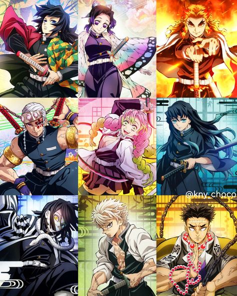 Demon Slayer All Characters, 9 Hashira, Kny Hashira, Demon Slayer Hashira, Whatsapp Wallpapers Hd, Cool Anime Backgrounds, Nft Collection, Demon King Anime, Loving Family