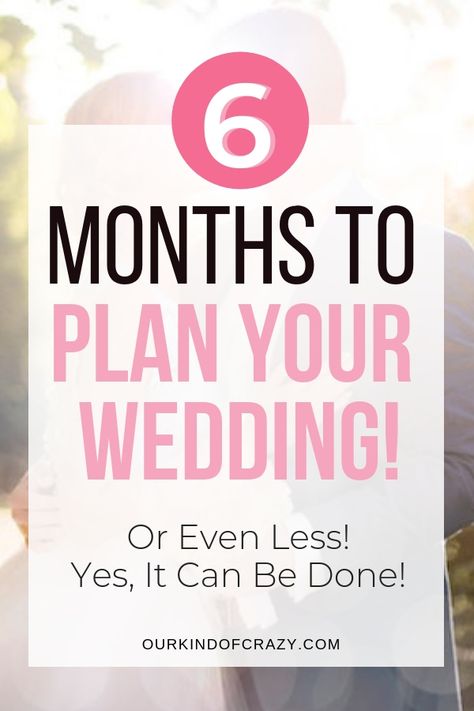 How to Plan a Wedding in 6 Months or Less - ourkindofcrazy.com Wedding Budget Planner, Rusting Wedding, Online Planner, Marry Your Best Friend, Wedding Planning Timeline, Wedding Guest List, Bridal Stores, Wedding Timeline, Budget Planning