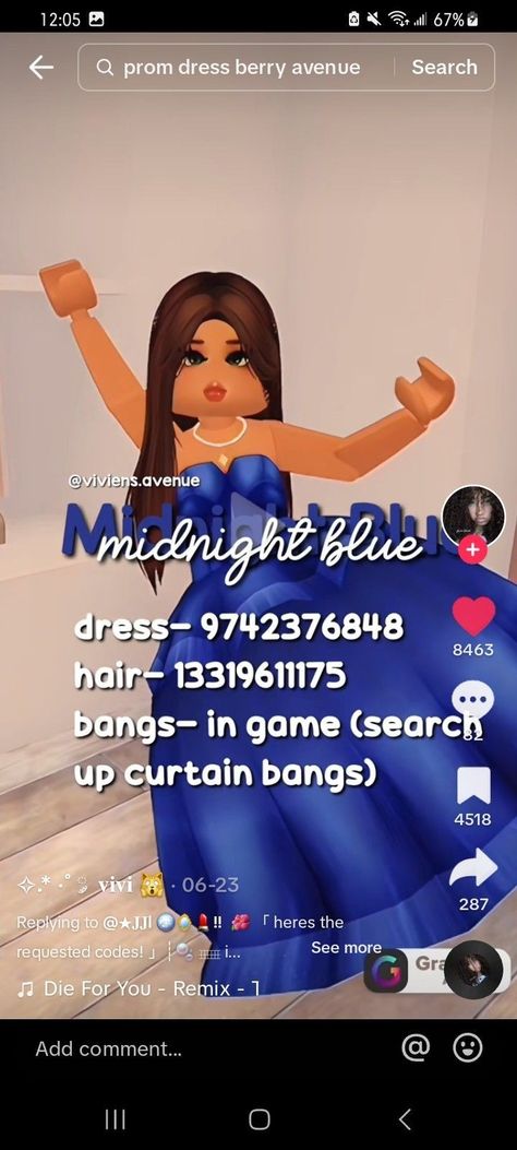 Brookhaven Prom Outfit Codes, Barry Avenue Codes Outfit Prom Dress, Outfit Id Codes Berry Ave, Prom Hair Berry Avenue Codes, Prom Outfit Berry Ave, Roblox Codes Berry Ave Prom, Berry Avenue Prom Fit Codes, Prom Bloxburg Codes, Blue Dress Codes Berry Ave