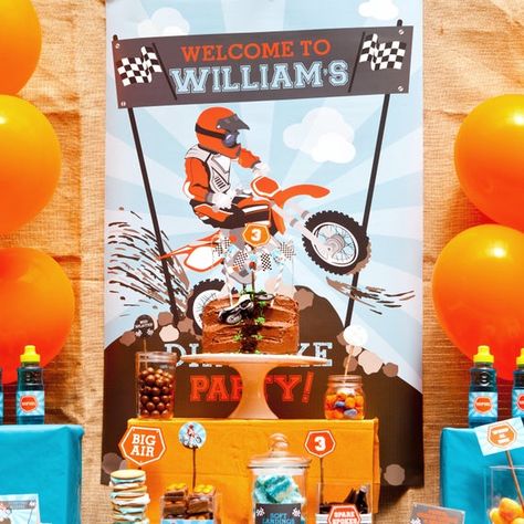 Dirt Bike Party Welcome Poster Only - Motocross Welcome Poster - Instant Download and Editable File Motocross Birthday Party, Dirt Bike Party, Bike Party, Sports Party Decorations, Welcome Poster, Decoration Birthday, Boy Birthday Party, Dirt Bike, Photo Lab