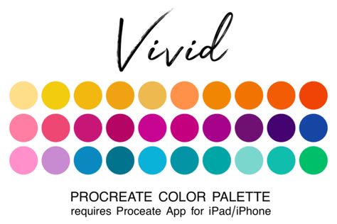 Creating artwork in Procreate is easier and more fun when you have a coordinated or themed color palette. You can focus on the art creation process more without the hassle of trying to find colors –... Unicorn Color Palette, Cool Tone Color Palette, Procreate Pallets, Cottagecore Color Palette, Vivid Color Palette, Fun Color Palette, Color Palette Procreate, Repeating Pattern Design, Procreate Color Palette