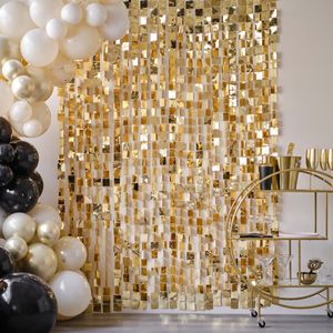 Champagne Gold Sequin Hanging Backdrop Decoration | Ellie and Piper Hanging Backdrop, Shimmer Wall Backdrop, Sequin Wall, Party Photo Backdrop, Ginger Ray, Sequin Backdrop, Shimmer Wall, Photo Booth Prop, Gold Party Decorations