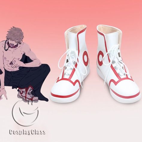 Chainsaw Man Denji White Cosplay Shoes cw18105 (1) Denji Shoes, Denji Cosplay, Chainsaw Man Denji, Halloween Carnival Party, Cosplay Boots, Custom Costumes, Shoes Party, Shoe Tags, Cosplay Shoes