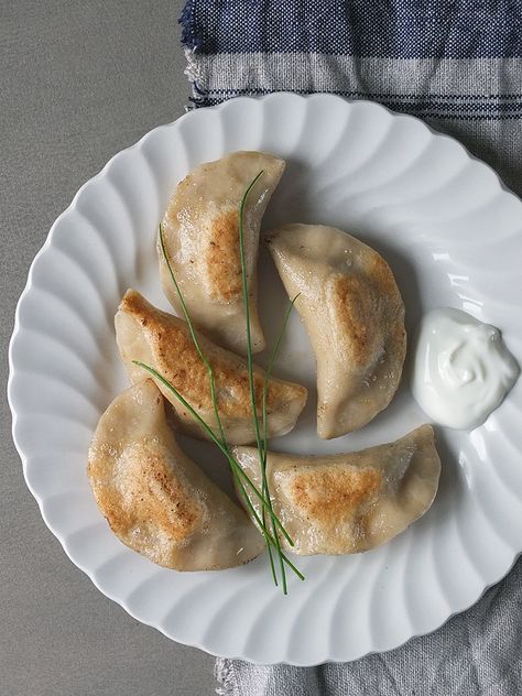 Polish Pierogi Recipe Ren Behan Mushroom Pierogi, Pierogi Filling, Lobster Stew, Cooking With Honey, Polish Dumplings, Potato Bacon, Pierogi Recipe, Bacon Cheddar, Starters Recipes