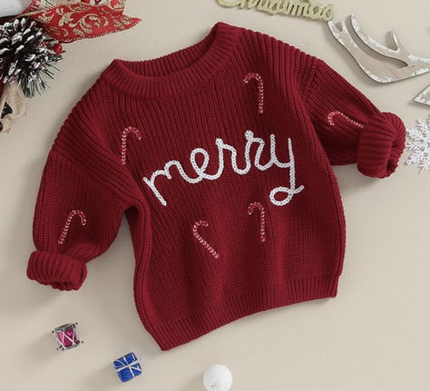 Toddler Baby Boy Christmas Sweater Long Sleeve Knite Sweater Fall Winter Clothes Summer Outfit Accessories, Boys Knit Sweaters, Kids Christmas Sweaters, Baby Boy Christmas, Newborn Boy Clothes, Boys Knits, Funny Baby Onesies, Boy Onesie, Girl Onesies