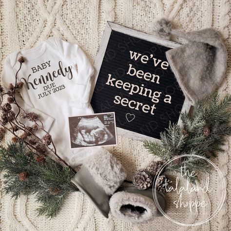 Winter Pregnancy Announcement, we