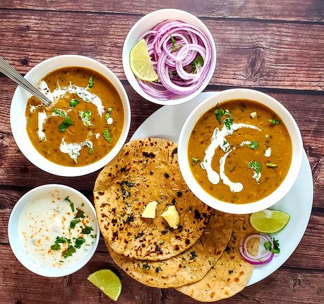 Dal Makhni Restaurant Style, Dal Makhni, Indian Flat Bread, Black Lentils, Red Kidney Beans, Lentil Dishes, Urad Dal, Vegetarian Life, Red Kidney Bean