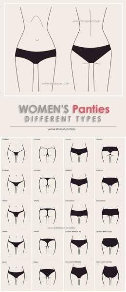 Different Types of Panties for Women Fashion Terminology, Panty Styles, Clothing Guide, Fashion Dictionary, Fashion Terms, Fashion Vocabulary, Cheap Womens Clothing, Drawing Tips, Different Types