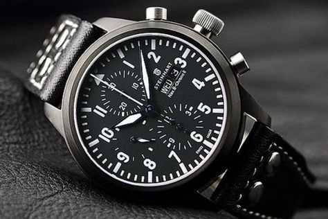 Best Military Watch, Steinhart Watch, Flieger Watch, Black Watches For Men, Mens Watches Affordable, Iwc Watches, Field Watches, Best Watches, Affordable Watches