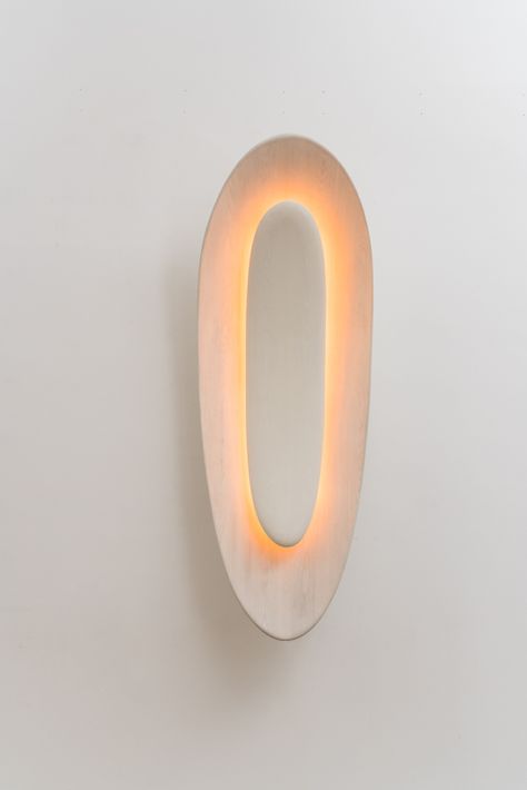 John Procario, Basin Series Wall Sculpture I, USA, 2019 - Todd Merrill Studio Clay Lamps, Ceramic Wall Lights, Cabinet Medical, Steel Lighting, Light Sculpture, Modern Wall Lights, Luminaire Design, Wall Sculpture, Flush Ceiling Lights