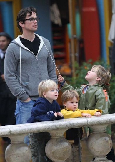 Matt Bomer and his three sons...adorable! Matt Bomer Family, Simon Halls, Rodney King, Matt Bomer White Collar, The Normal Heart, Neal Caffrey, Gay Dads, The Lone Ranger, Magic Mike