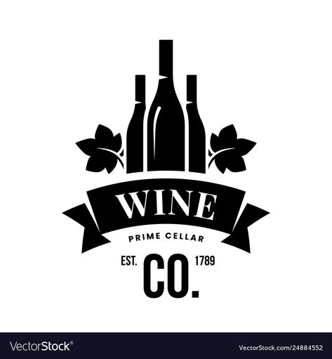 Liquor Store Logo, Wine Shop Logo, Logo Vin, Liquor Logo, Wine Bottle Logo, Wine Vector, Beer Logo Design, Tavern Restaurant, Wine Vault