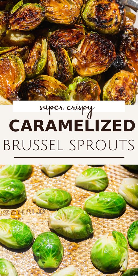 Caramelized Brussel Sprouts, Brussels Sprouts With Bacon, Autumn Side Dishes, Bacon Brussel Sprouts, Sprouts With Bacon, Sprout Recipes, Brussels Sprouts Recipe, Roasted Brussel Sprouts, Mom Bloggers