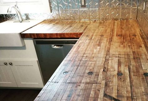 Replacing Kitchen Countertops, Rustic Kitchen Cabinets, Kitchen Countertop Materials, Home Remodeling Diy, Diy Remodel, Countertop Materials, Counter Tops, Counter Top, Rustic Kitchen