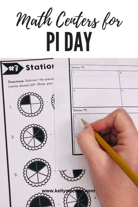 I love these pi day ideas! These are perfect pi day activities. Prepare this March 14th to have a pi day party in math class! Pi day activities elementary students will love to do. Try these pi day printables and worksheets now! Pi Day Ideas, Pi Day Party, Pi Day Activities, Math Centres, Teaching Math Elementary, Add And Subtract Fractions, Activities Elementary, Maths Day, Math Activities Elementary