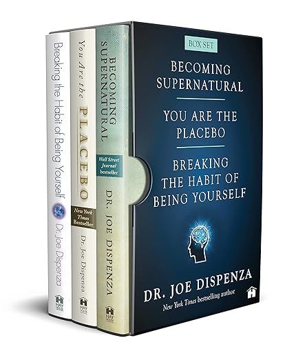 Dr. Joe Dispenza Box Set (Breaking the Habit of Being Yourself, You Are the Placebo, Becoming Supernatural) Supernatural Joe Dispenza, Becoming Supernatural Joe Dispenza, Becoming Supernatural, Brain Book, Dr Joe Dispenza, Body Connection, Joe Dispenza, Food Gift Cards, Life Changing Books