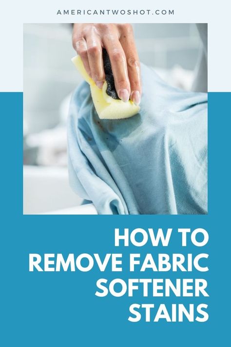 Fabric softener stains can be really annoying, especially if you planned to wear those clothes right away. However, there are several pretty easy ways to get rid of them, so don’t worry! Continue reading to find out how to get fabric softener stains out of clothes and how to avoid them in the first place. ... Fabric Softener Stains, Stains Out Of Clothes, Bleach Bottle, Stain Remover Clothes, Stain On Clothes, Liquid Fabric Softener, Fabric Stains, Washing Powder, Fabric Conditioner