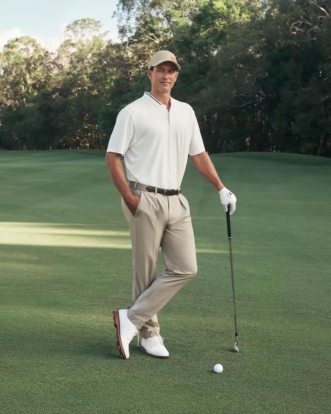 24SS Lifewear Collection with Adam Scott is NOW AVAILABLE! ⛳️🏌🏻 Enjoy a new take on a timeless classic, our collarless polo is comfortable and quick-drying. Complete with the stylish and functional pants feature an inward pleat to create an ease of movement and a refined silhouette. Get this collection only at UNIQLO.com, UNIQLO App and UNIQLO store. 472668 DRY-EX Stand Collar Polo Shirt (Adam Scott) 473045 Miracle Air Pleated Pants (Adam Scott) #UniqloIndonesia #UniqloLifeWear #adamscott... Uniqlo Store, Adam Scott, Collar Polo Shirt, White Dress Shoes, Pleated Pants, Mens Activewear, Golf Outfit, White Shoes, Timeless Classic