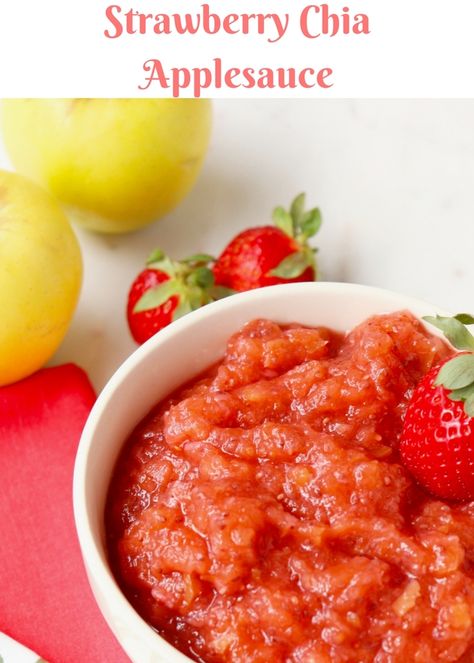 Strawberry Chia Applesauce — Nourishing Plate Strawberry Applesauce, Slow Cooker Apple Butter, Slow Cooker Apples, Thanksgiving 2024, Good Intentions, Apple Butter, Strawberry Recipes, Fresh Strawberry, Cooking Ideas