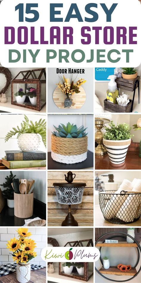 If you have been looking for something interesting to do with your free time, we have some great DIY project ideas. The days of scouring the internet for new and exciting DIY projects are over. We have put together 15 Dollar Store DIY projects that are sure to inspire all of those weekend warriors out there looking for something to do with their time. Upscale Dollar Tree Diy, Diy Dollar Store Crafts For Home Decor, Easy Diy Crafts For Home Decor, Dollar Tree Home Decor Ideas Diy, Dollar Tree Diy Home Decor Ideas, Dollar Tree Diy Crafts Decor Projects, Dollar Tree Wood Crafts Diy, Dollar Tree Home Decor Ideas, Dollar Store Diy Decor