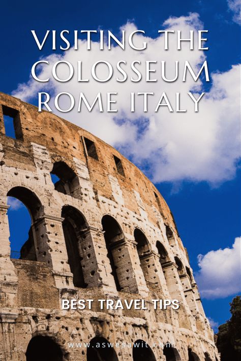 Visiting the Colosseum in Rome Italy? From how to buy tickets and skip the lines, to the best tours and what to see, these tips will make sure you get the most out of your visit and don't miss a thing. Rome Italy Colosseum, Best Countries To Visit, Colosseum Rome, Italian Vacation, The Colosseum, Italy Travel Guide, Countries To Visit, Visit Italy, Italy Vacation