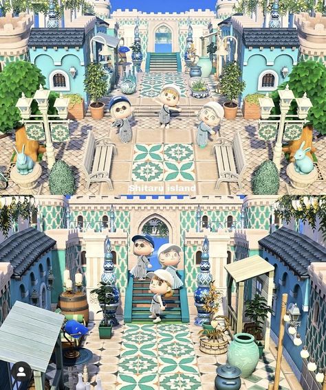 Moroccan Theme, Animal Crossing 3ds, Animals Crossing, Animal Crossing Wild World, Qr Codes Animal Crossing, Coastal Cities, Animal Crossing Game, Desert Island, Island Design