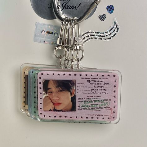 [PO] byeon woo seok id keychain ೃ࿐ — $7.60 sgd — 4 colours — abt 6.5cm big preorder period: 7 june-14 june preorder on byeonsarkives.com or DM me. #byeonwooseok #kpop #kpopmerch #fanmadekpop #lovelyrunner #ryusunjae #wooseok #kdrama Selling Booth Ideas, Id Keychain, Concert Freebies Kpop Ideas, Anik Anik, Freebies Ideas, Kpop Freebies, Kpop Keychain, Kpop Store, Byeon Woo Seok