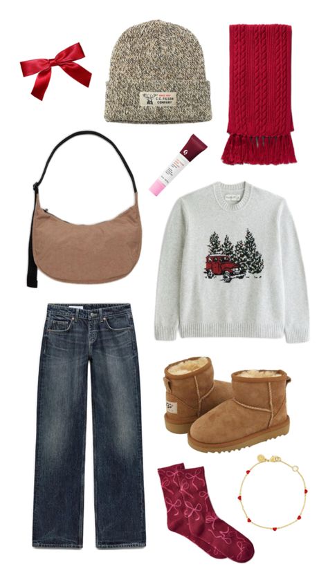 winter outfit, christmas outfit, sweater outfit, cold weather outfit, cute outfit, city girl, downtown girl, ugg outfit, casual winter outfit Christmas Outfit Sweater, Winter City Outfits, Winter Outfit Christmas, Outfit Cold Weather, Cold Weather Outfits Winter, Casual Winter Outfit, Cute Christmas Outfits, Winter City, Cold Weather Outfit