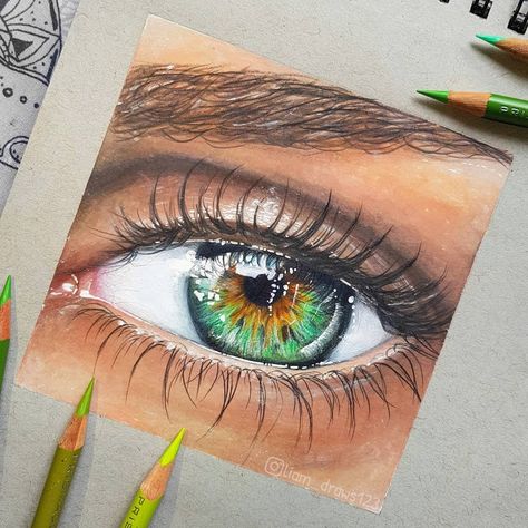 New drawing of an eye, yee yee🙌🏻👁 (Found reference on pinterest) . What do you think? Comment a random animal emoji below🐢🐱🐅🐷🐦 This drawing… Drawing Of An Eye, Animal Emoji, Easy Eye Drawing, Hyper Realism, Yee Yee, Color Pencil Sketch, Prismacolor Art, Gcse Art Sketchbook, A Level Art Sketchbook