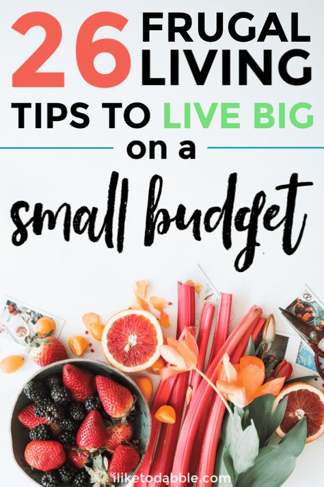 Frugal living tips to live big on a small budget. Tips to spend less and save money. Retire early. Sustainable living tips. Frugal lifestyle hacks. #frugalliving #frugallivingtips #frugaltips Frugal Lifestyle, Money Frugal, Live Big, Living On A Budget, Budget Tips, Budget Planer, Money Saving Challenge, Utila, Savings Plan