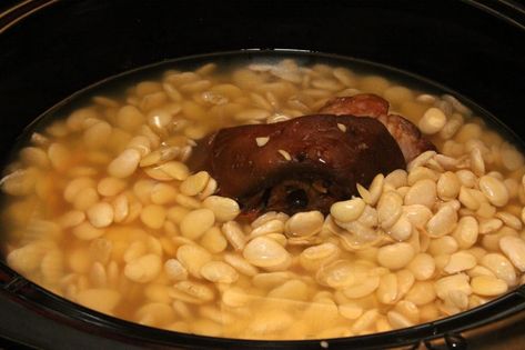 Lima Beans In Crockpot, Southern Lima Beans, Gumbo Recipe Crockpot, Cooking Lima Beans, Beans Recipe Crockpot, Lima Bean Recipes, Mac And Cheese Recipe Soul Food, Beans In Crockpot, Baked Mac And Cheese Recipe