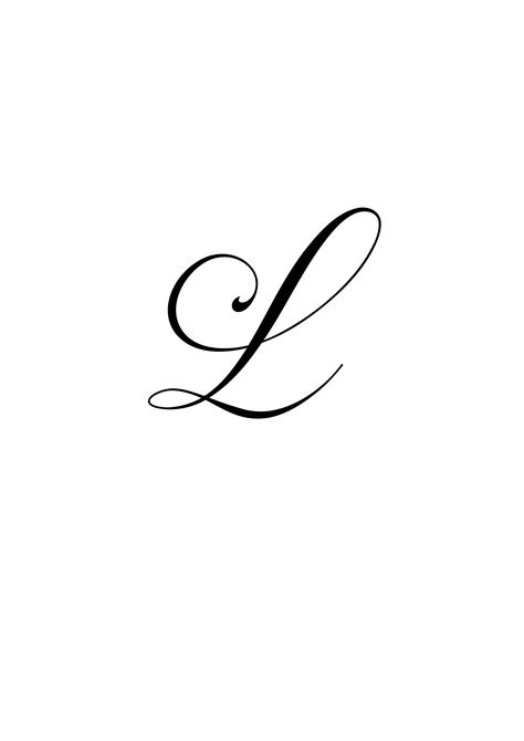 L Calligraphy Letter, L Tattoo Initial, L Initial Tattoo, Cursive L, Casino Card, Witchy Women, L Tattoo, Meaningful Tattoo Quotes, Initial Tattoo