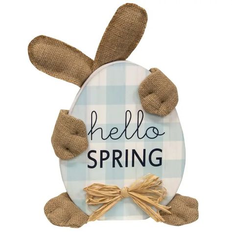 Wholesale Hello Spring Huggy Bunny Sitter for your store - Faire Burlap Bunny, Spring Prints, Wooden Eggs, Balloon Dog, Welcome Spring, Easter Svg, White Buffalo, Hello Spring, Bunny Ear