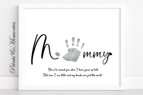 Nana Birthday Gift Diy For Kids, Diy Gifts For Nana, Diy Birthday Gifts For Sister, Handprint Poem, Gifts For Nana, Nana Birthday Gift, Homemade Birthday Gifts, Gifts For Nan, Footprint Art