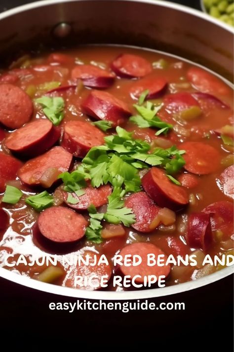 Don't waste time searching for the perfect red beans and rice recipe. Try this incredible flavor-packed cajun ninja red beans and rice recipe today! Read Beans And Rice Recipe, Cajun Ninja Red Beans And Rice, Cajun Ninja Recipes, Southern Red Beans And Rice Recipe, Cajun Red Beans And Rice Recipe, Louisiana Red Beans And Rice Recipe, Cajun Ninja, Red Beans And Rice Recipe Easy, Rice Recipe Easy