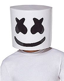 Light-Up Marshmello Full Mask - Spirithalloween.com Pikachu Wallpaper, Going Out Looks, Pumpkin Carving Templates, Half Mask, Get The Party Started, The Neighborhood, Bat Signal, Spirit Halloween, A Mask