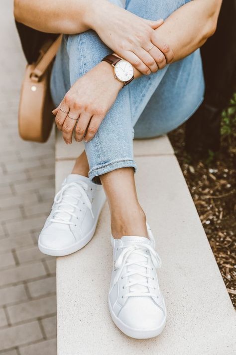 10 Timeless Fashion Trends We'll Continue To Follow Next Year - Society19 White Leather Keds, Leather Keds, Style Athleisure, Keds Sneakers, Keds Style, Casual Outfits For Teens, Sneaker Style, White Leather Sneakers, Athleisure Fashion