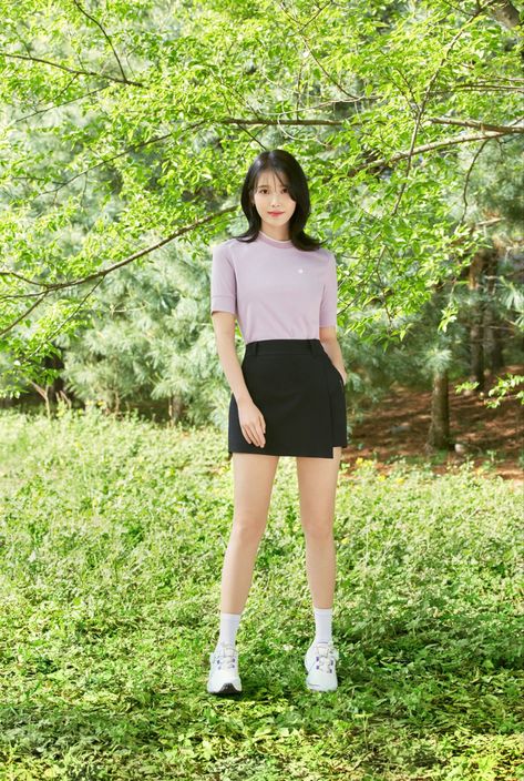 Female Shorts, Iu Fashion, Korean Celebrities, Casual Summer Outfits, Outfits For Teens, Short Outfits, Korean Fashion, Outfit Inspirations, Summer Outfits